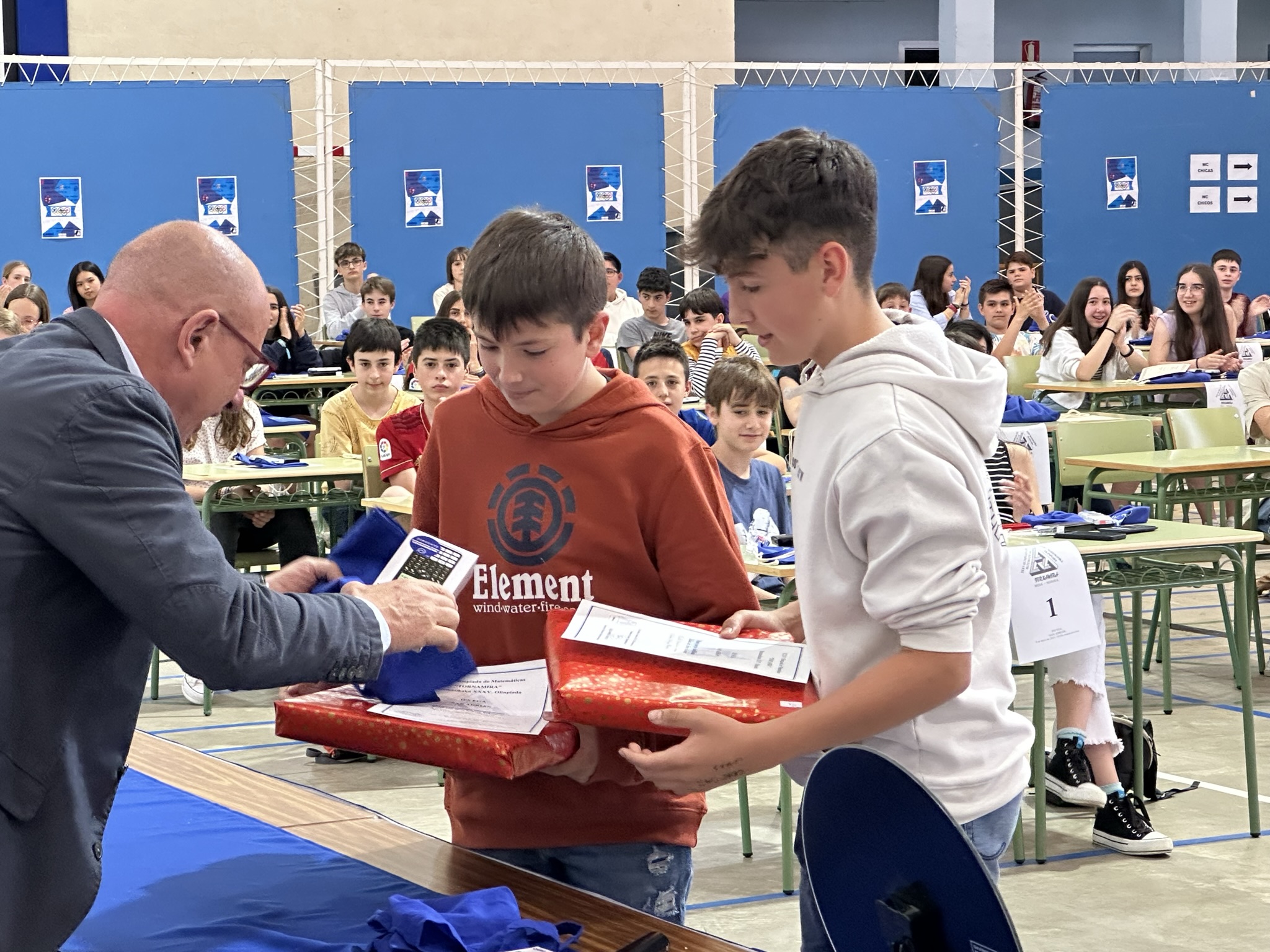 Xabier Ortego, alumno de 2º de ESO, se ha proclamado este fin de semana campeón en las Olimpiadas de Matemáticas.